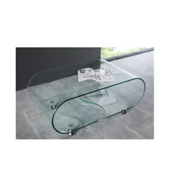 Stolik kawowy GEISTER Fantome 90 cm szklany