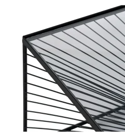 Stolik kawowy GEMETRO 80 cm czarny