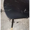 Stolik kawowy GINEVRA 90 cm w optyce czarnego marmuru