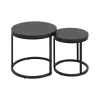 Stolik kawowy GIRON set 2 w optyce marmuru