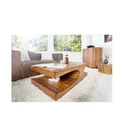 Stolik kawowy Goa 118 cm drewno Sheesham