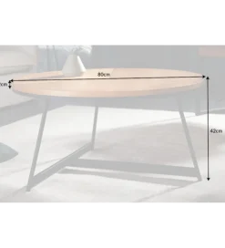 Stolik kawowy GRENADA 80 cm w optyce dębu