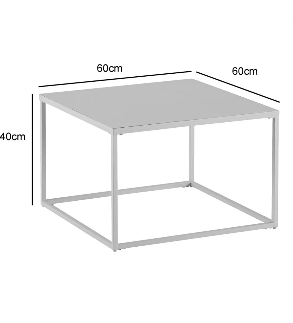 Stolik kawowy HELFI 60 cm biały