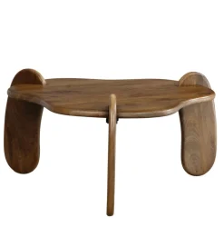 Stolik kawowy HILDE 78 cm drewno mango