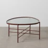 Stolik kawowy INDUSTRIAL 78 cm Ciemna Terakota