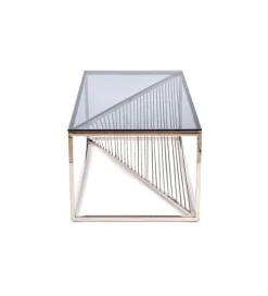 Stolik Kawowy INFINITY 120 cm srebrny