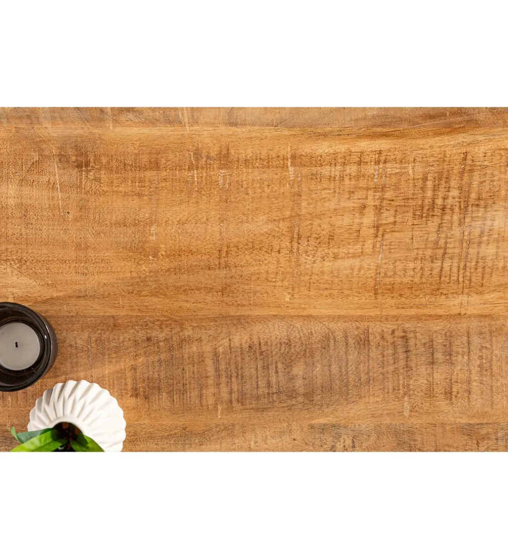 Stolik kawowy Iron Craft 60 cm drewno mango