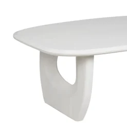 Stolik kawowy KARAZ 130 cm drewno akacja różowo-biały