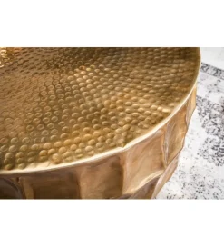 Stolik kawowy Kerrasch 70 cm złoty