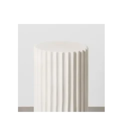 Stolik kawowy kolumna GREKA 60 cm biały