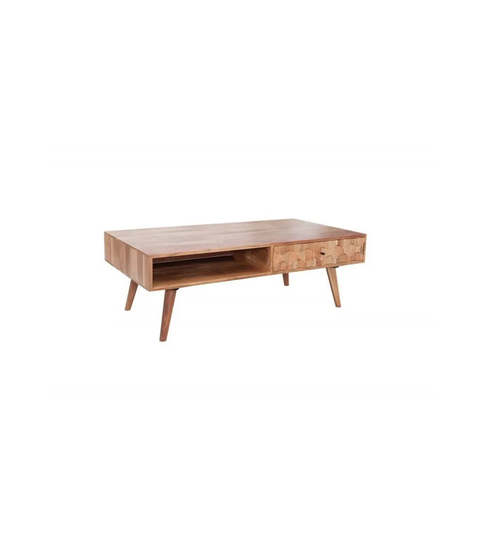 Stolik kawowy Komodo Mystic 100 cm drewno akacja