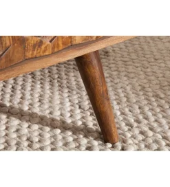 Stolik kawowy Komodo Mystic Living 100 cm drewno Sheesham