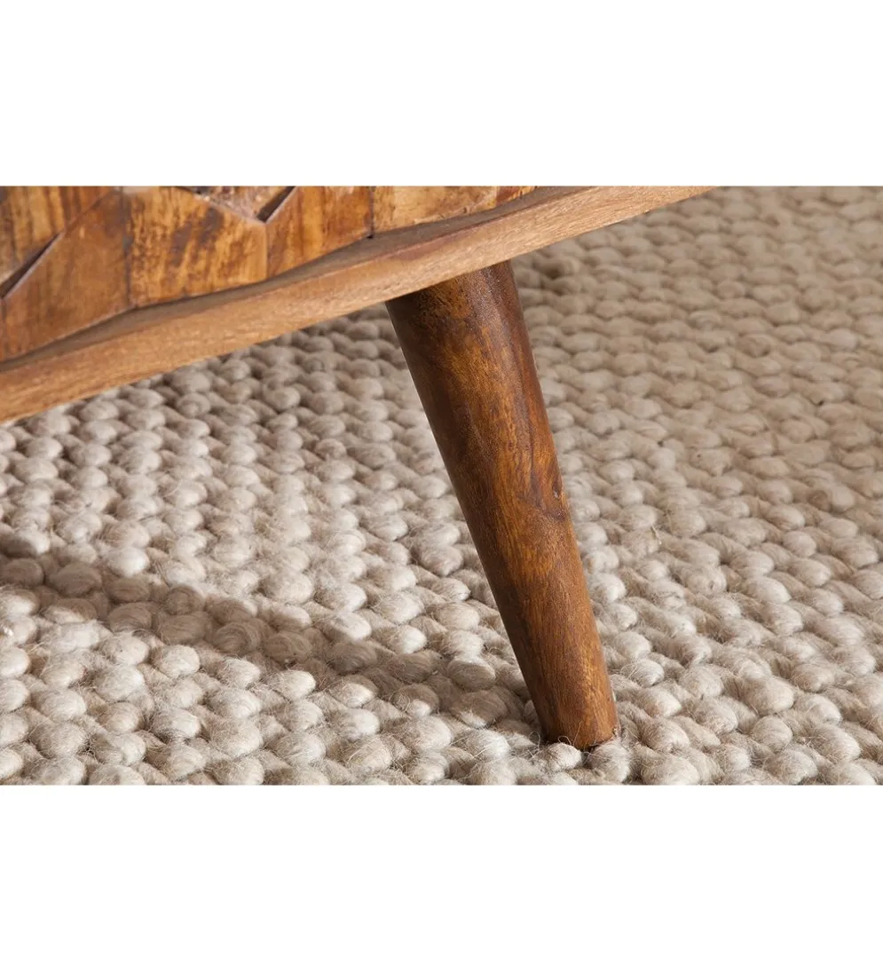 Stolik kawowy Komodo Mystic Living 100 cm drewno Sheesham