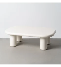 Stolik kawowy LACADO 118 cm kremowy