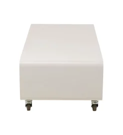 Stolik kawowy LOUNGE 90 x 30 cm beżowa na kołach