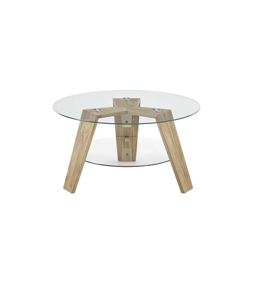 Stolik kawowy LUBLIN 75 cm dąb
