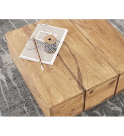 Stolik kawowy LUCCA 44 cm drewno akacja