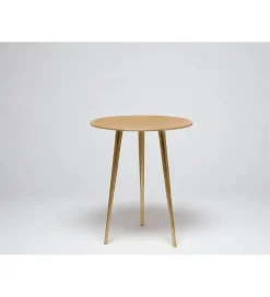 Stolik kawowy Luma 40 cm musztardowy