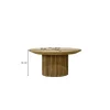 Stolik kawowy LUSAN 80 cm drewno teak