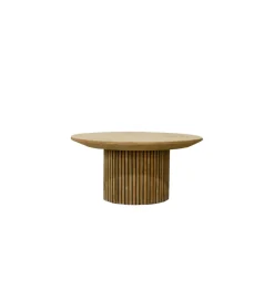 Stolik kawowy LUSAN 80 cm drewno teak