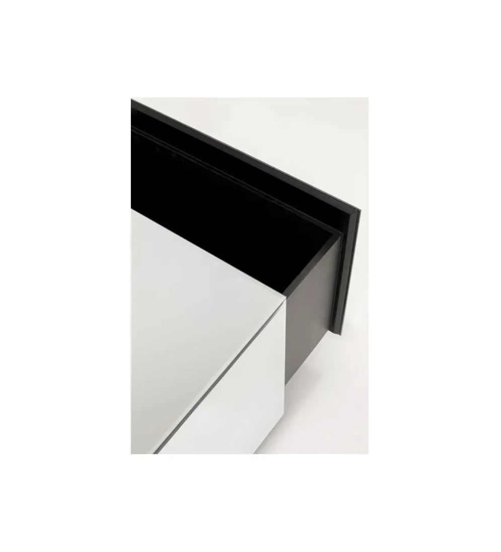 Stolik kawowy LUXY MIRROR TRUNK 80 cm z szufladami