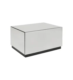 Stolik kawowy LUXY MIRROR TRUNK 80 cm z szufladami