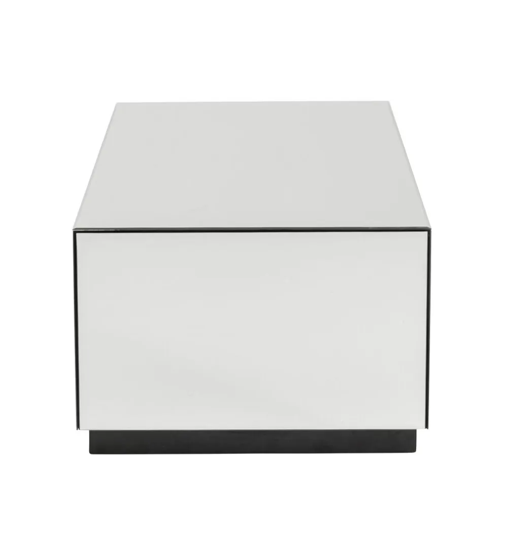 Stolik kawowy LUXY MIRROR TRUNK 80 cm z szufladami
