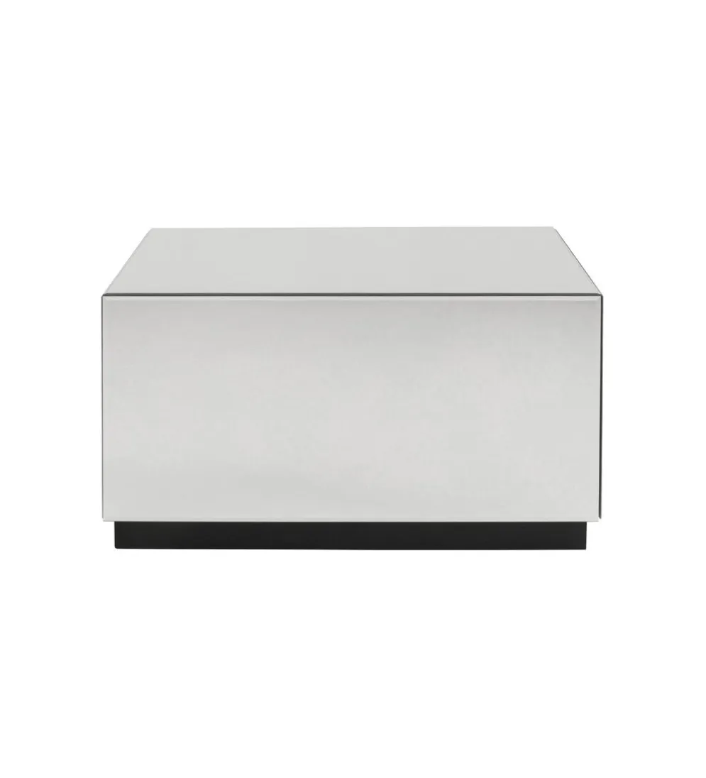 Stolik kawowy LUXY MIRROR TRUNK 80 cm z szufladami