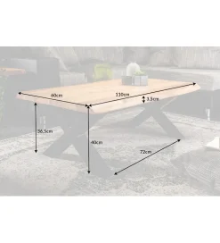 Stolik kawowy Maamut X 110 cm drewno Akacja honey