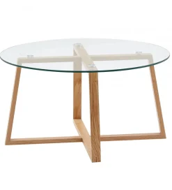 Stolik kawowy MANGA 78 cm transparentny