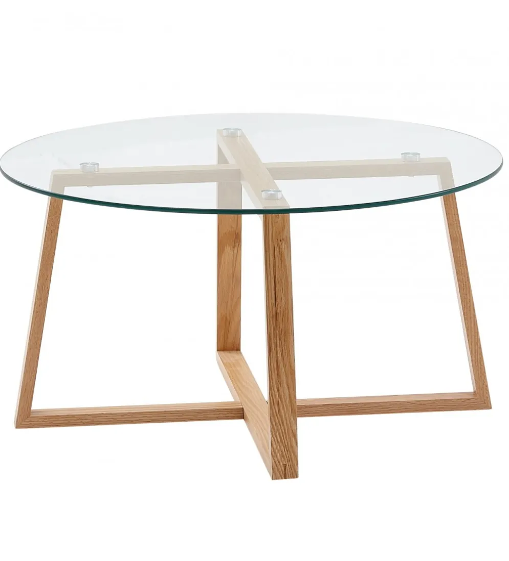 Stolik kawowy MANGA 78 cm transparentny