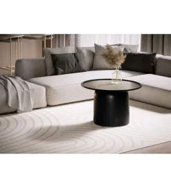 Stolik kawowy MARIBOR 60 cm drewno mango czarny