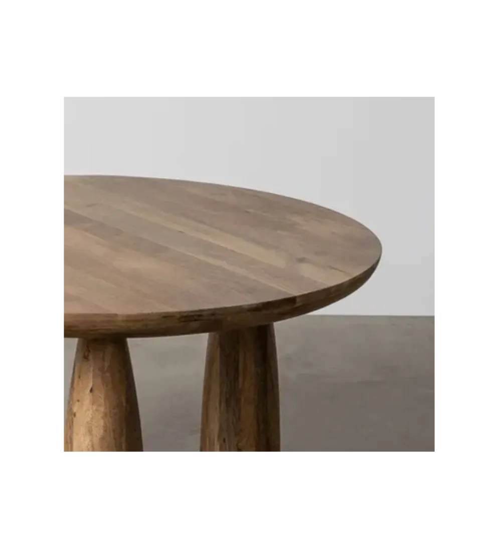 Stolik kawowy MENT 90 cm drewno mango