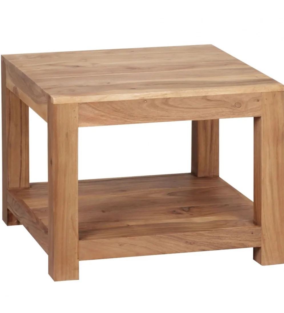 Stolik kawowy MUMBAI 60 cm drewno akacja