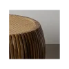 Stolik kawowy MURPI 75 cm drewno mango rattan