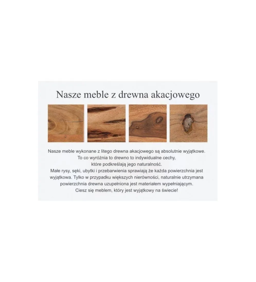 Stolik kawowy NERON drewno Akacja