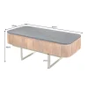 Stolik kawowy NIGATA 110 cm Drewno Mango Brąz