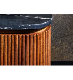 Stolik kawowy NIGATA 110 cm Drewno Mango Brąz