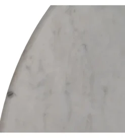Stolik kawowy NIZAMES 80 cm drewno mango marmur