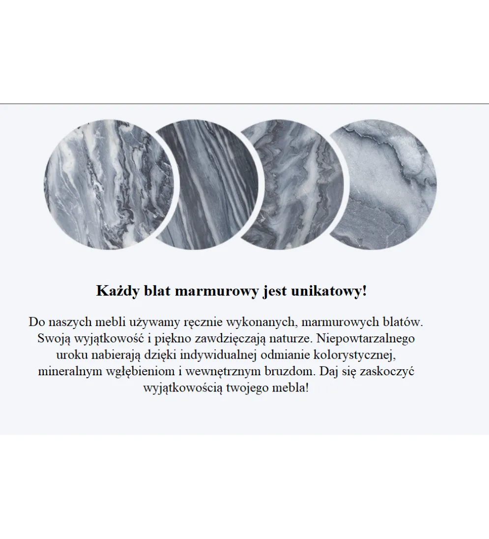 Stolik kawowy Nobil Elements set 2 marmur szary