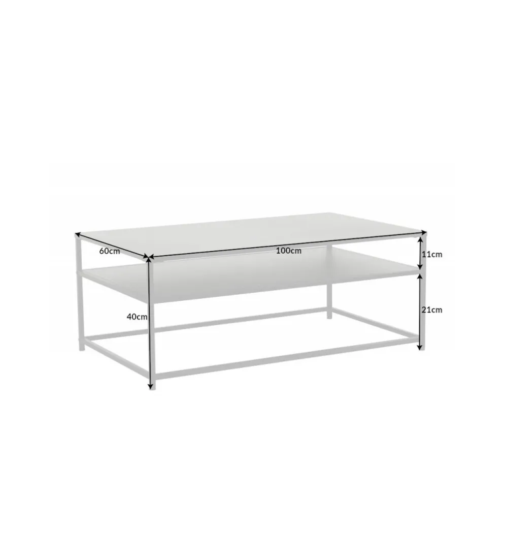 Stolik kawowy OLIMPIA 100 cm czarny