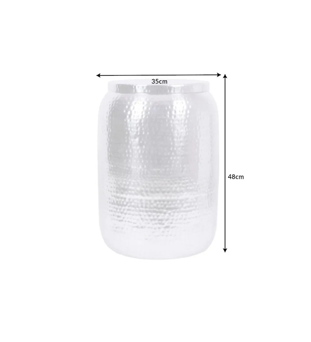 Stolik kawowy Orient 35 cm w kolorze srebrnym