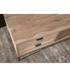 Stolik kawowy OSSLO 120 cm drewno akacja
