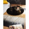Stolik kawowy OTIVIA 82 cm czarno złoty