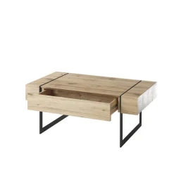 Stolik kawowy PAPHOS 110 cm w optyce dąb sękaty