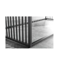 Stolik kawowy PASCAL 100 cm w optyce czarnego marmuru