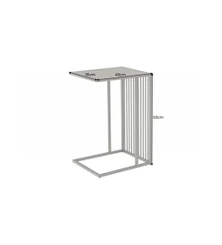 Stolik kawowy PASCAL 35 cm w optyce czarnego marmuru