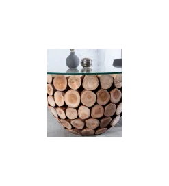 Stolik kawowy Pure Nature 70 cm drewno Teak