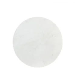 Stolik kawowy RICKERD 76 cm biały marmur antyczne złoto