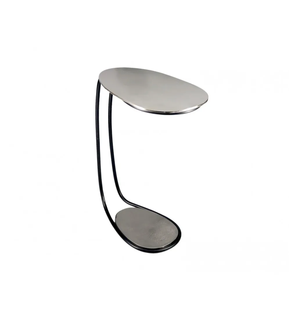Stolik kawowy RIKAPI 42 cm srebrny